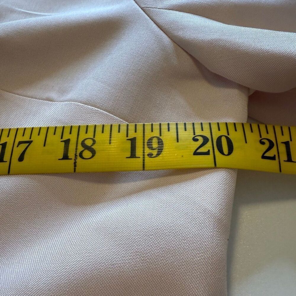 Vintage Talbots Classic Shell Pink Silk Three Button Blazer Size 14 - Picture 5 of 12